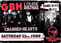 Charred Hearts - The 100 Club, Oxford Street, London 22.6.13